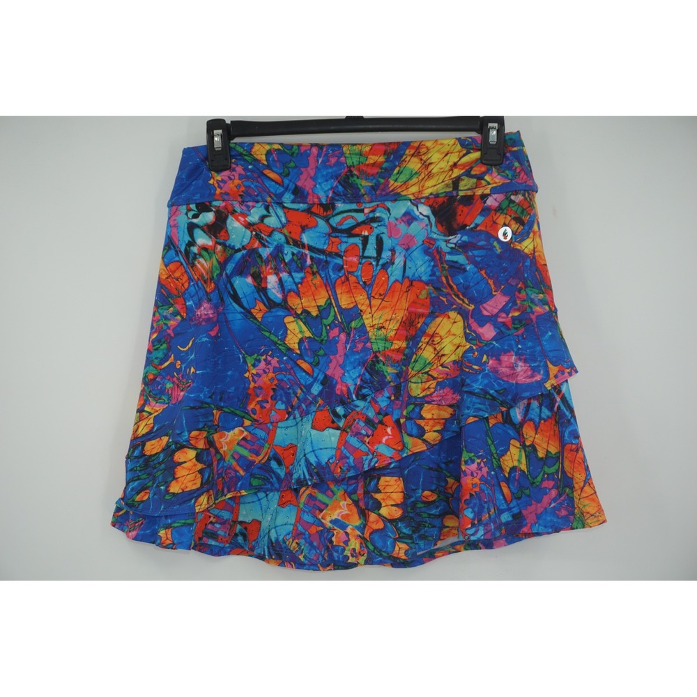 Dona Jo Tennis Pickleball Skort Size 3 (XL) Multi Color Butterfly Print